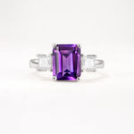 SR12583 Amethyst Ring - Additional view