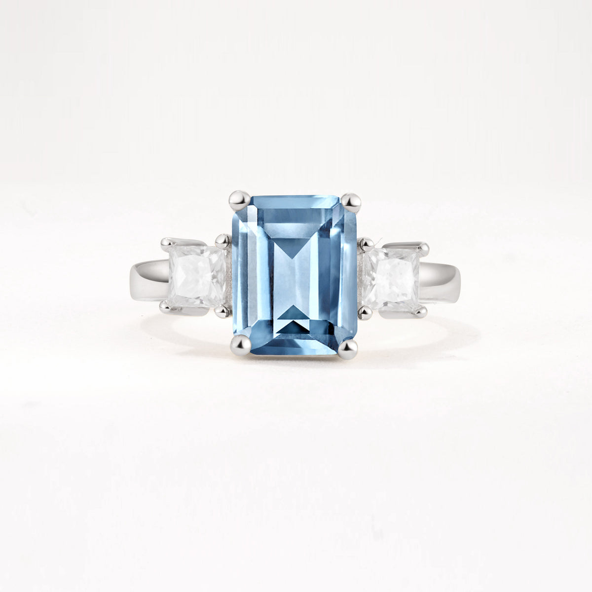 SR12583 Aquamarine Ring - Additional view