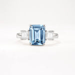 SR12583 Aquamarine Ring - Additional view