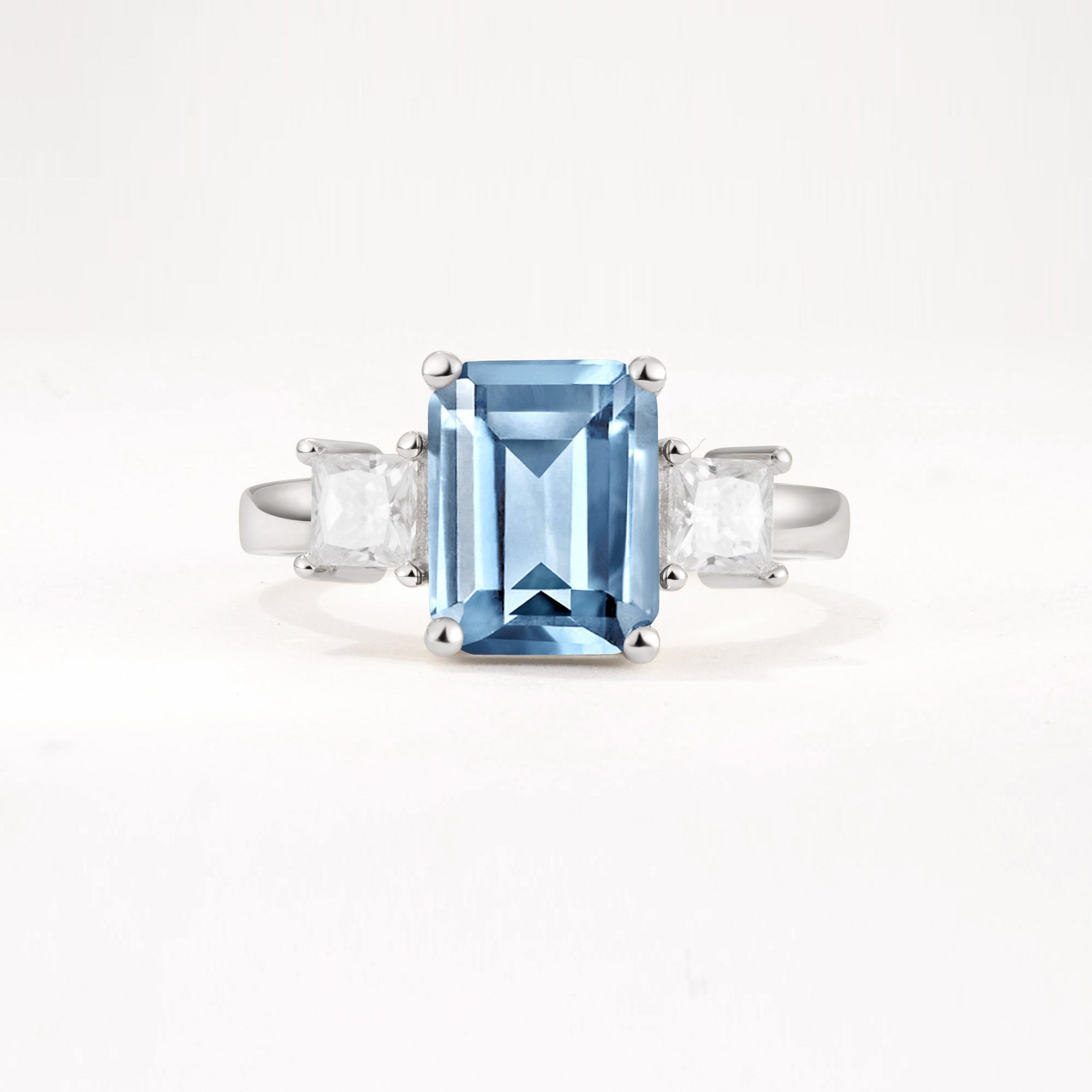 SR12583 Aquamarine Ring - Additional view