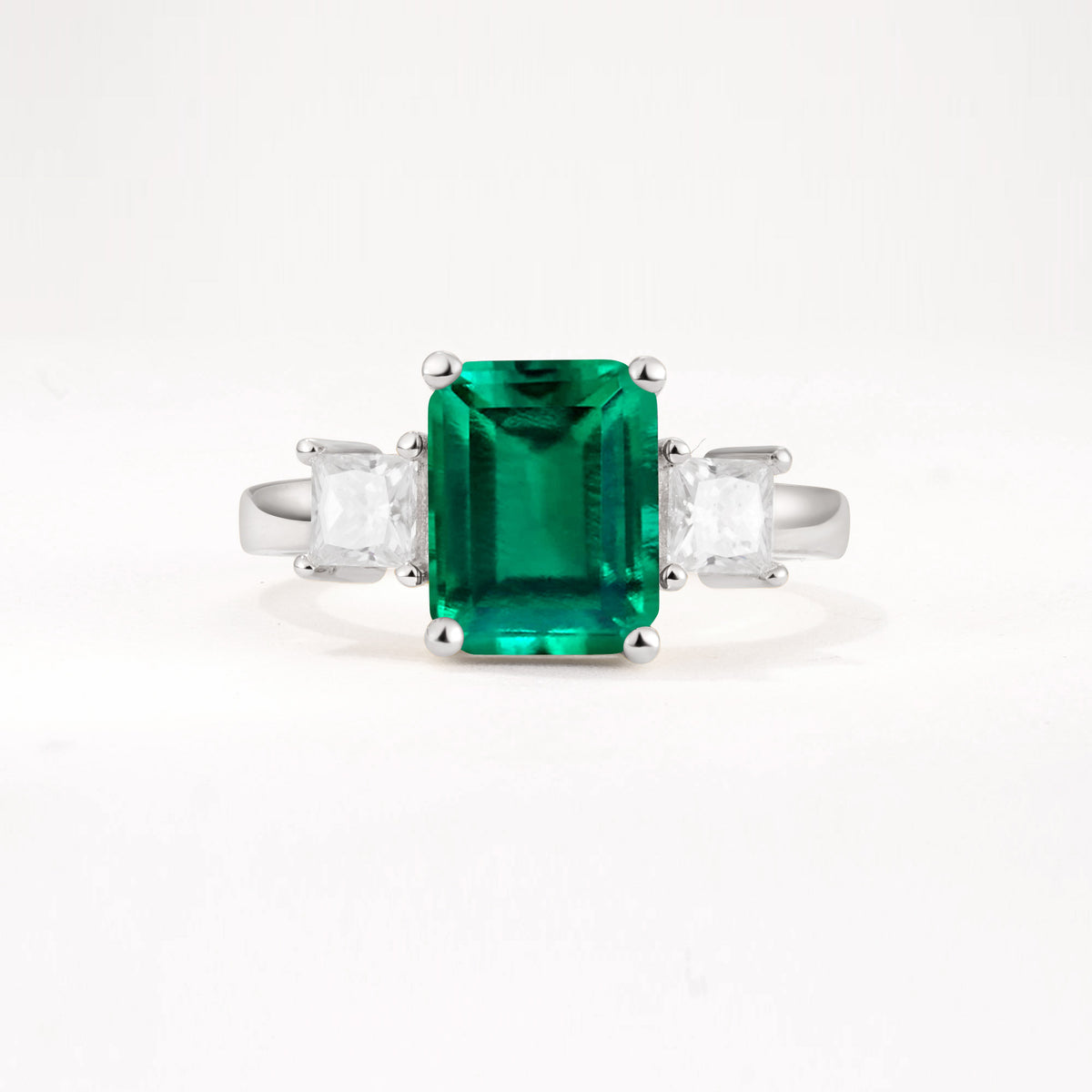 SR12583 Emerald Ring - Additional view