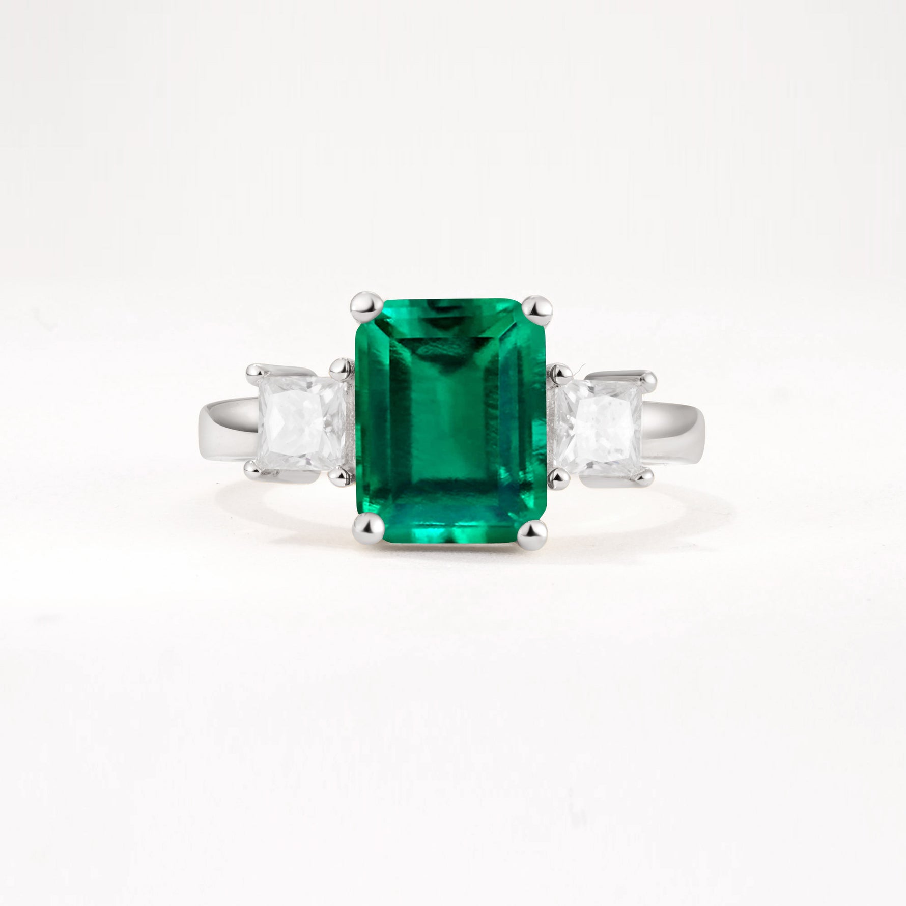 SR12583 Emerald Ring - Additional view