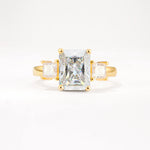 SR12583 Moissanite Ring - Yellow-Gold