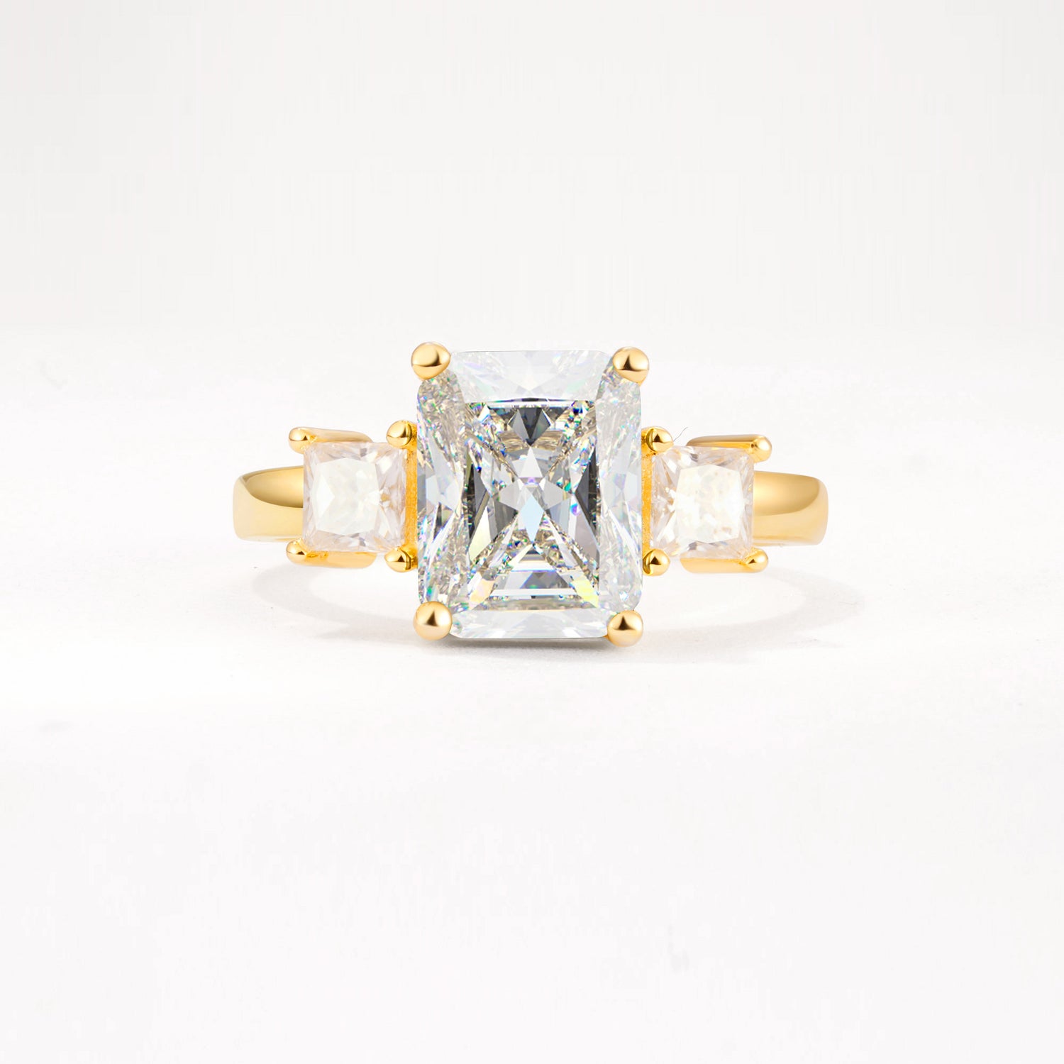 SR12583 Moissanite Ring - Yellow-Gold
