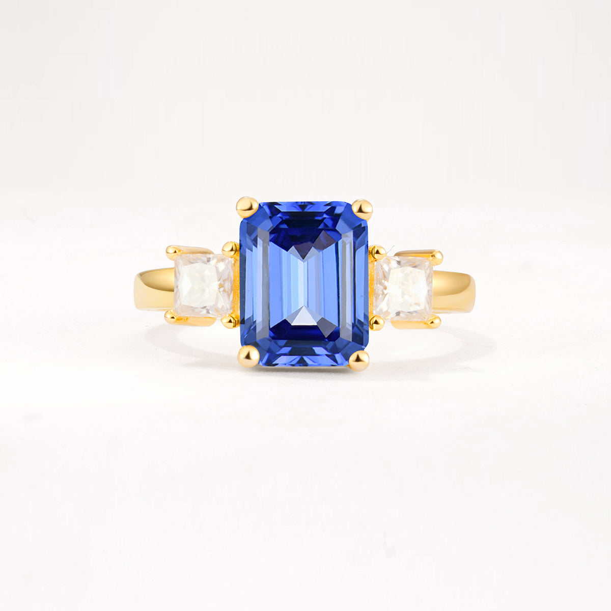 SR12583 Sapphire Ring - Yellow-Gold