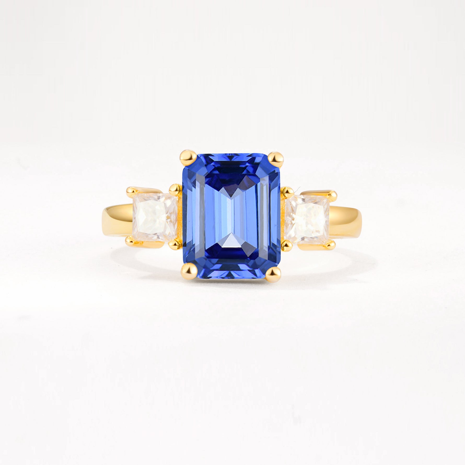 SR12583 Sapphire Ring - Yellow-Gold