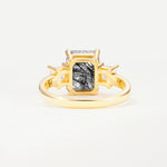 SR12583 Black Rutilated Quartz Ring - Additional view