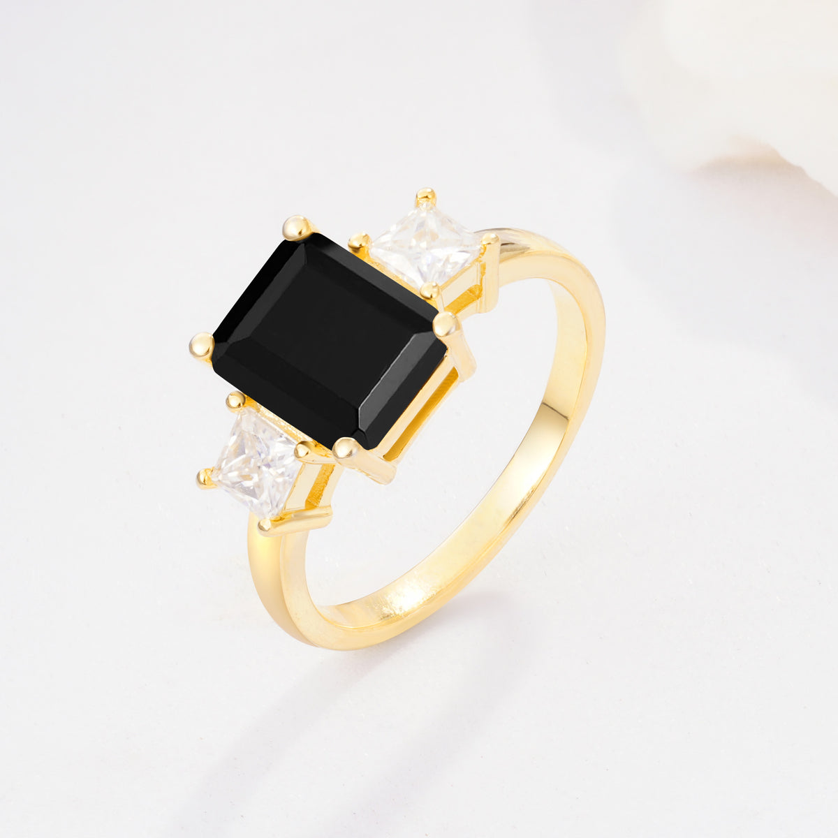 SR12583 Black Onyx Ring - Additional view