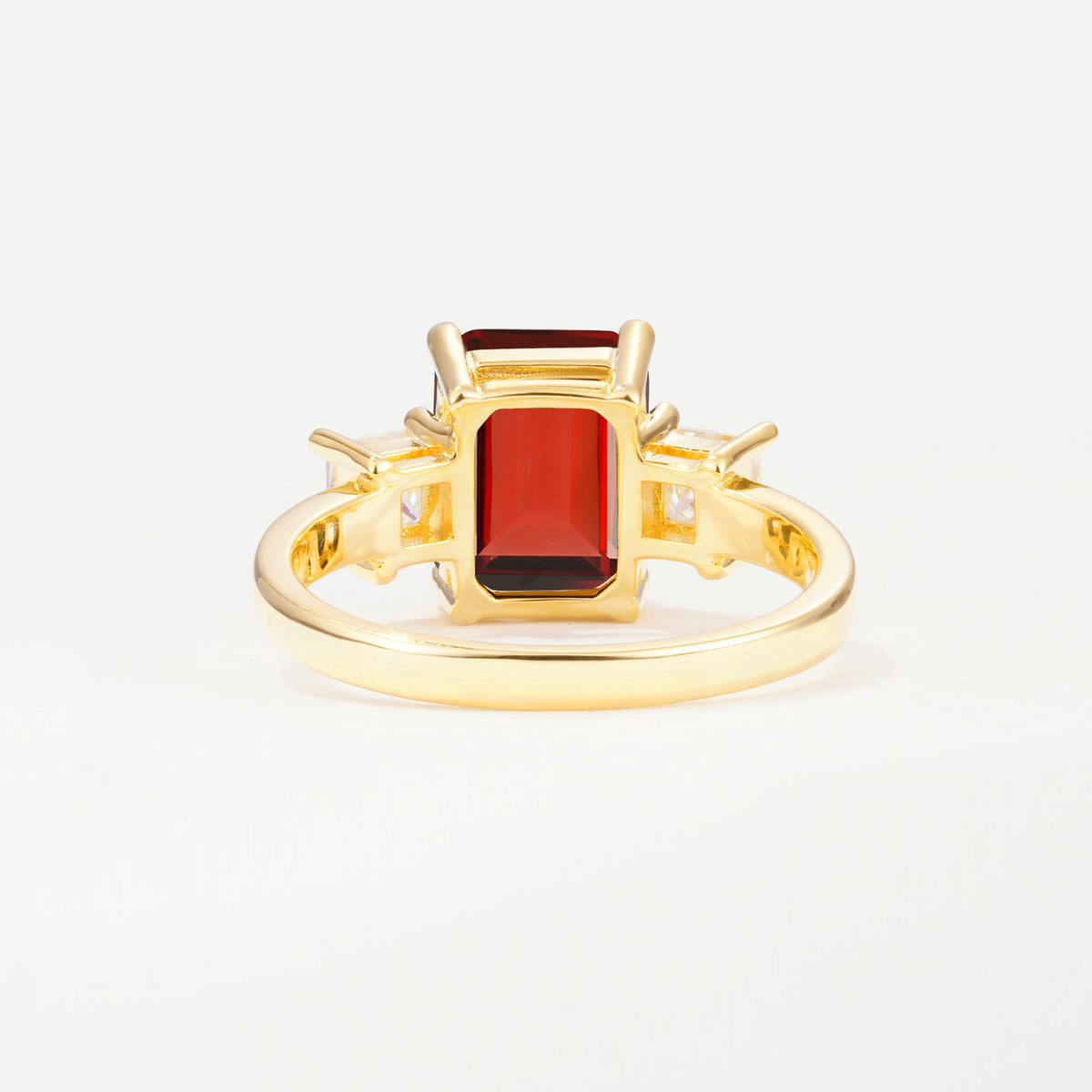 SR12583 Garnet Ring - Additional view