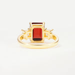 SR12583 Garnet Ring - Additional view