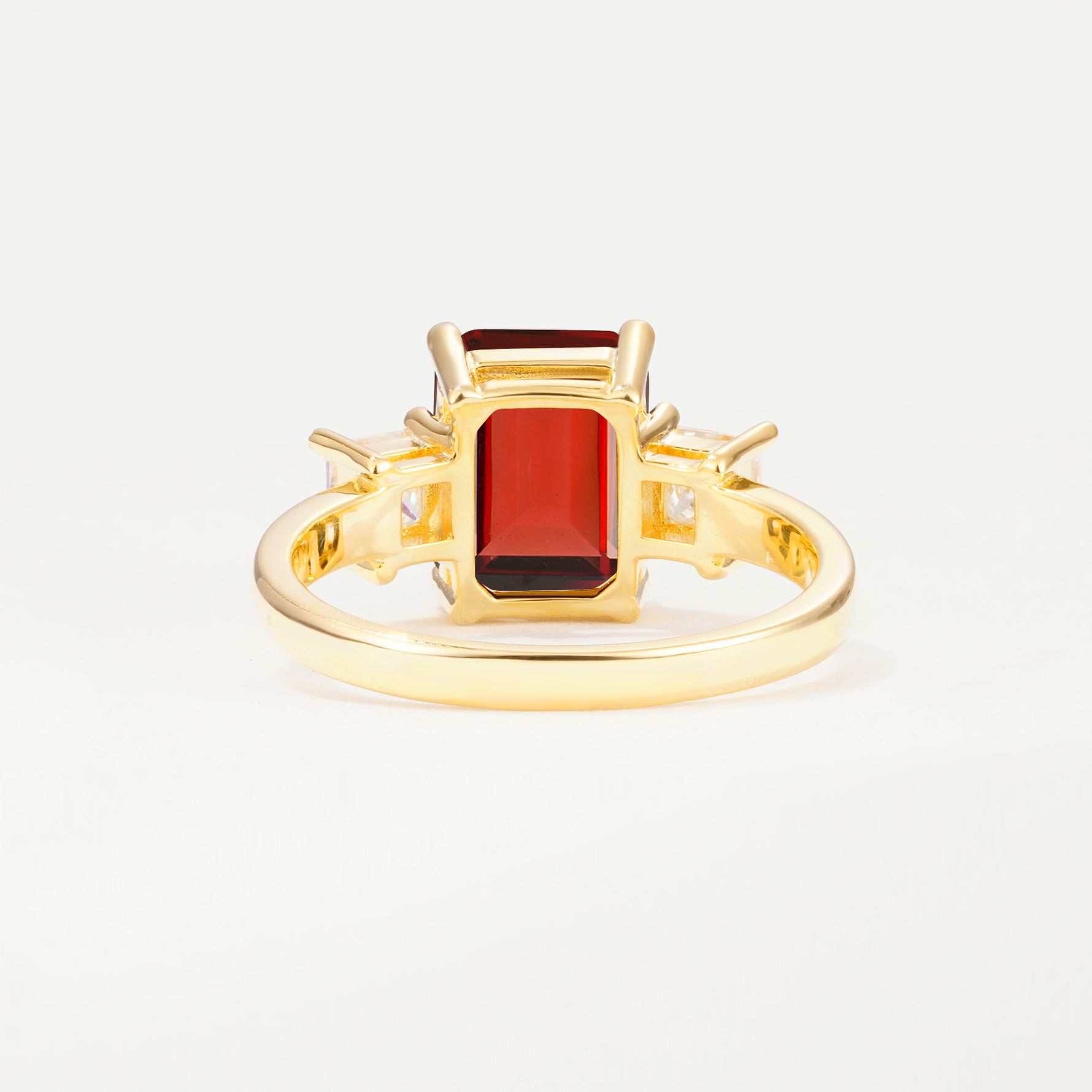 SR12583 Garnet Ring - Additional view