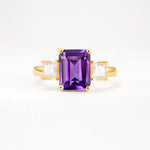 SR12583 Amethyst Ring - Yellow-Gold