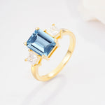 SR12583 Aquamarine Ring - Additional view