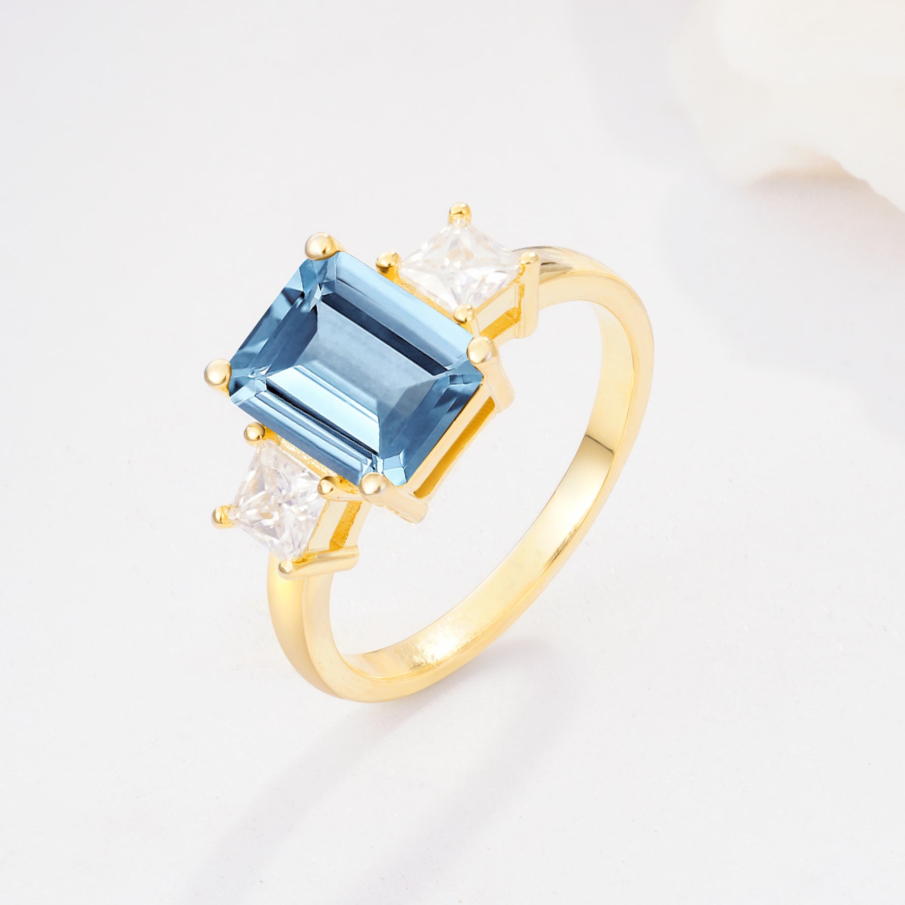 SR12583 Aquamarine Ring - Additional view