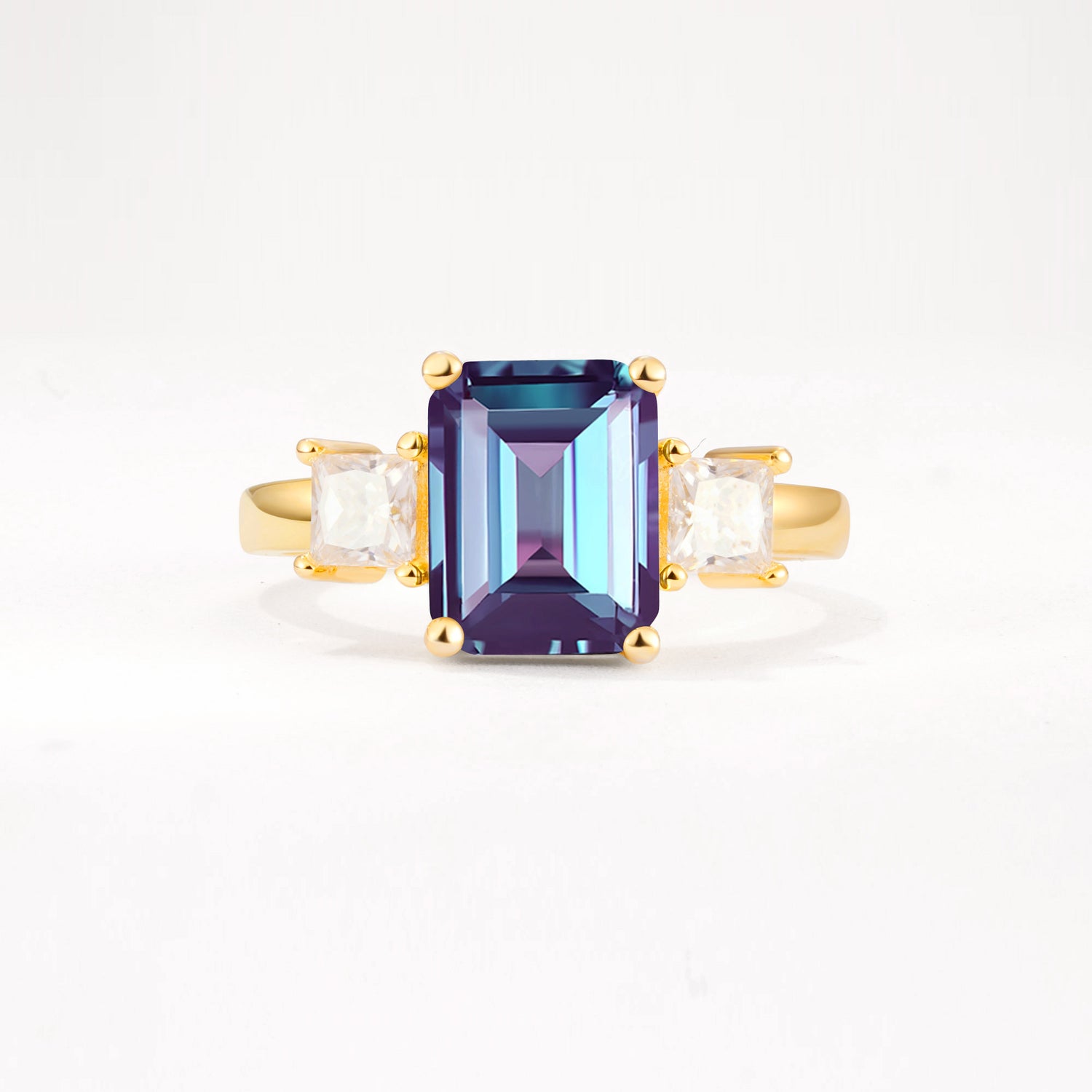 SR12583 Alexandrite Ring - Yellow-Gold