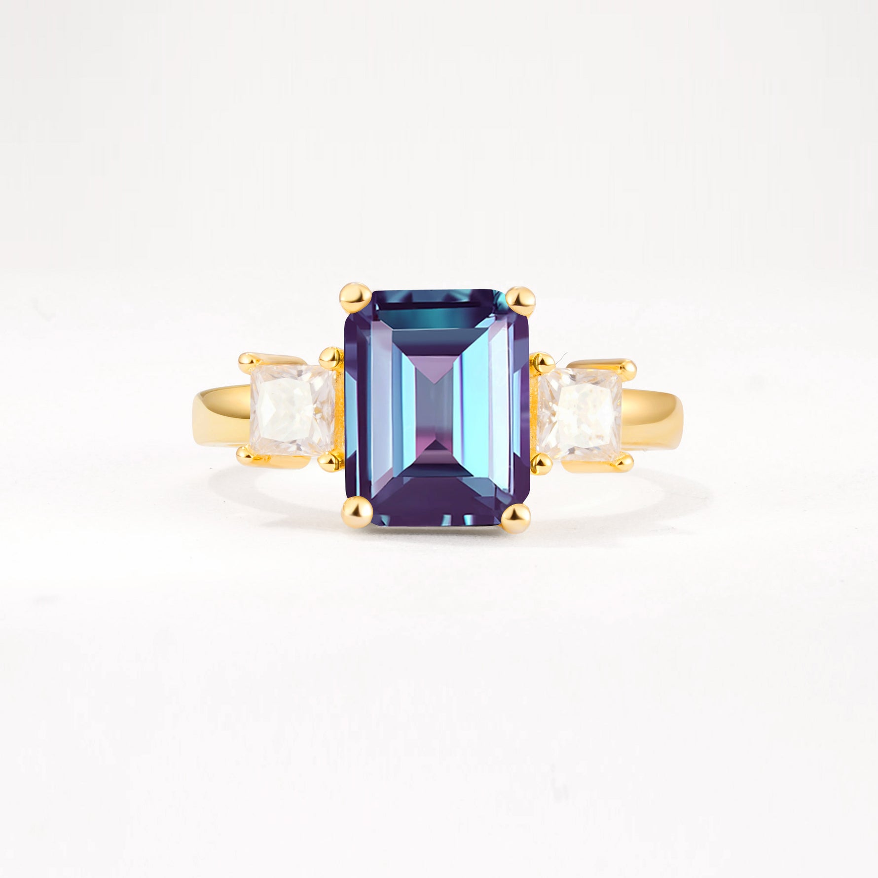 SR12583 Alexandrite Ring - Yellow-Gold