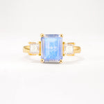 SR12583 Moonstone Ring - Yellow-Gold