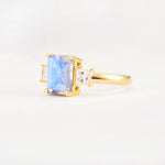 SR12583 Moonstone Ring - White-Gold
