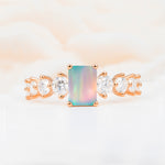 SR12633 Fire Opal Ring - Additional view