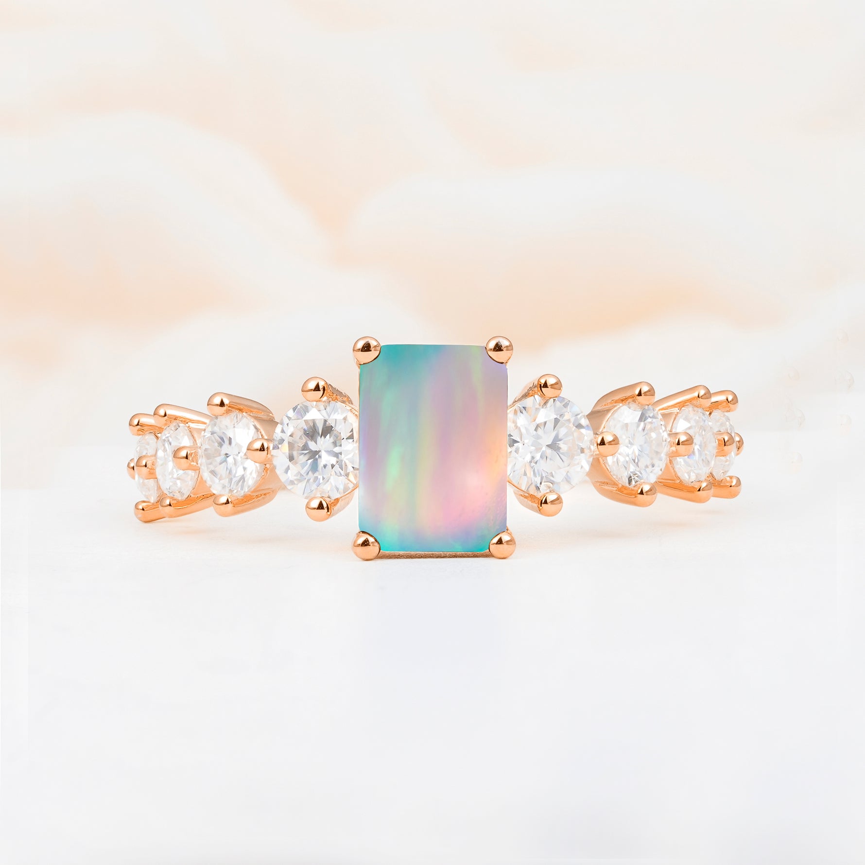 SR12633 Fire Opal Ring - Additional view