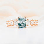 SR12633 Moss Agate Ring - Additional view