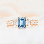 SR12633 Aquamarine Ring - Additional view