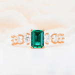 SR12633 Emerald Ring - Additional view