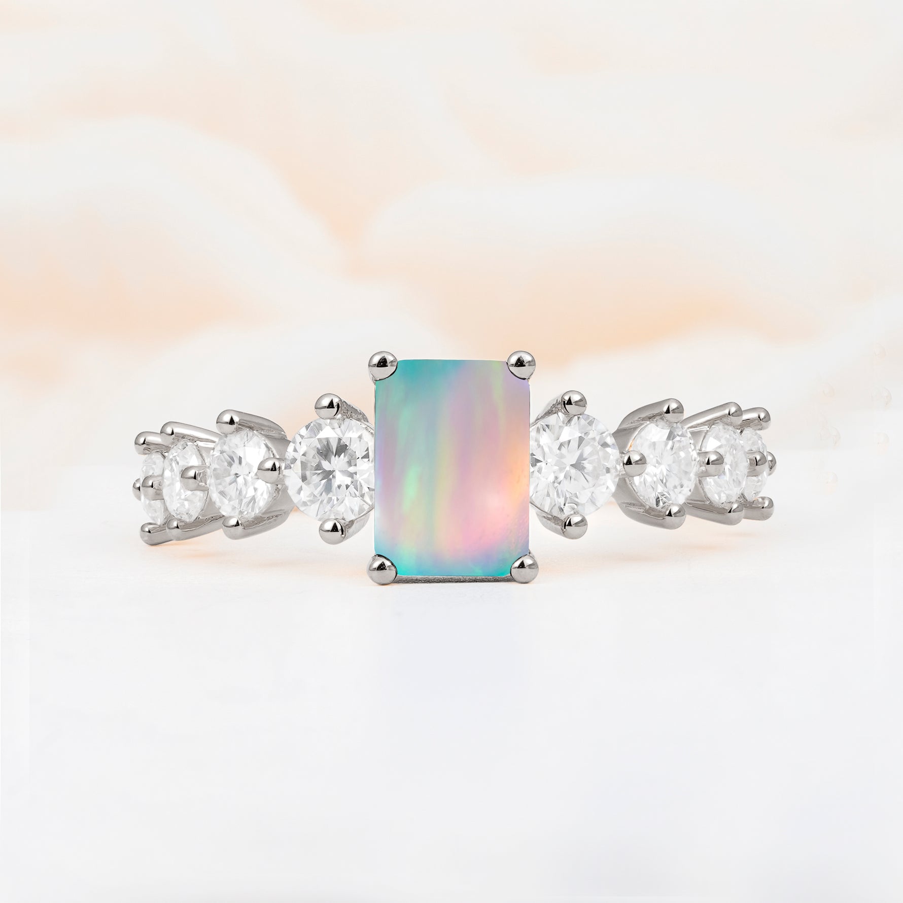 SR12633 Fire Opal Ring - Additional view
