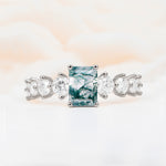 SR12633 Moss Agate Ring - Additional view