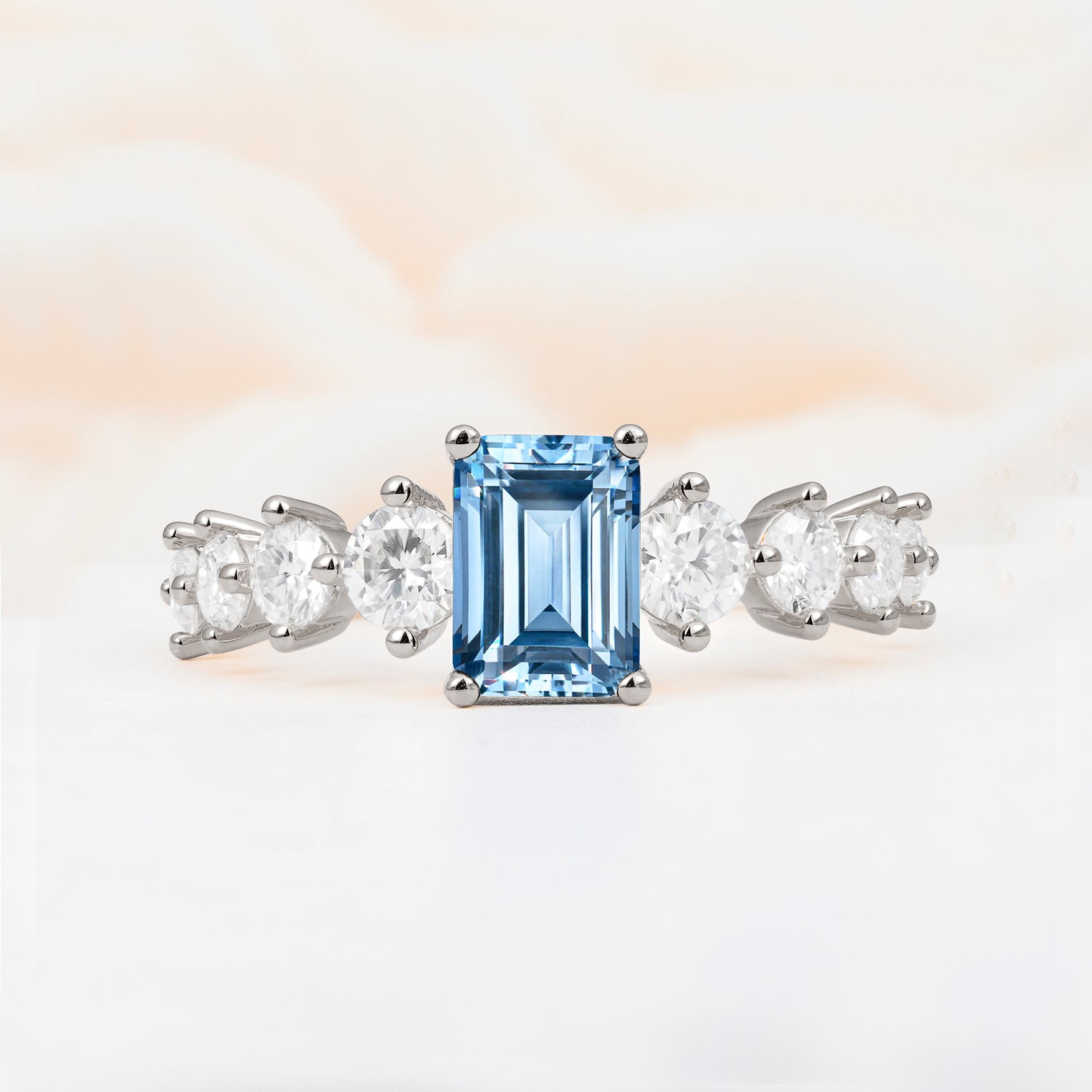 SR12633 Aquamarine Ring - Additional view