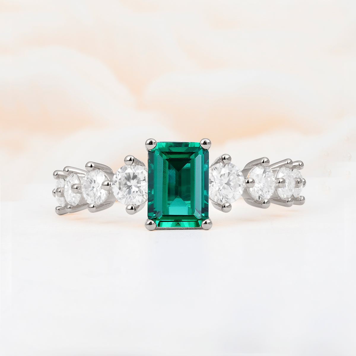 SR12633 Emerald Ring - Additional view