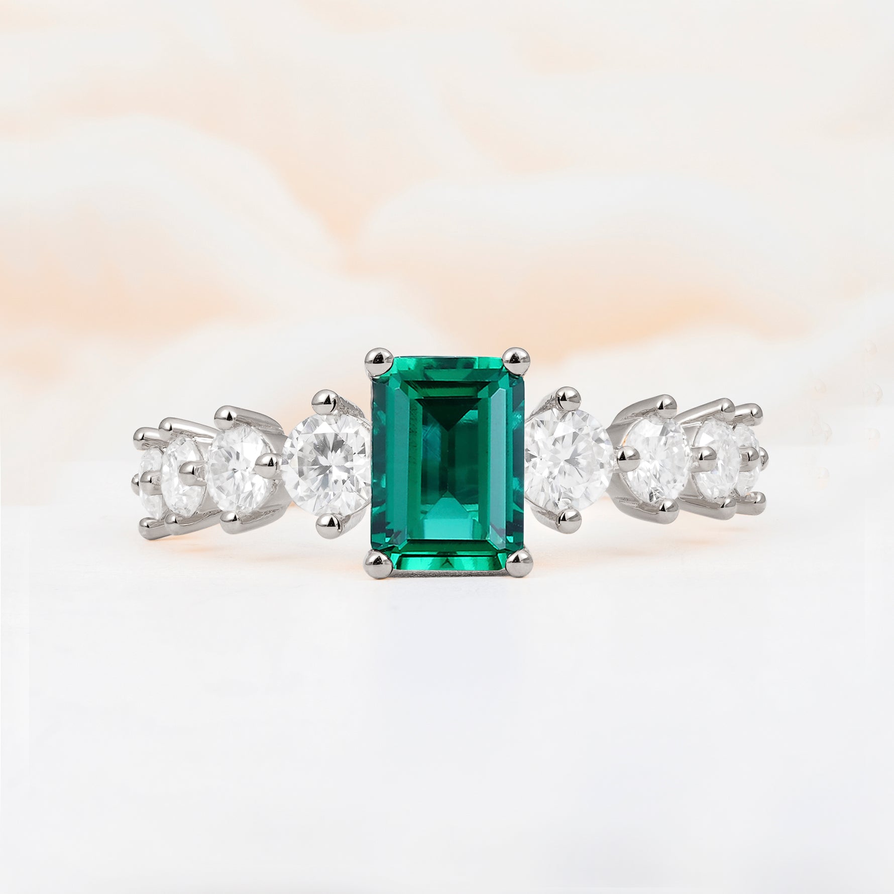 SR12633 Emerald Ring - Additional view