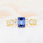 SR12633 Sapphire Ring - Yellow-Gold