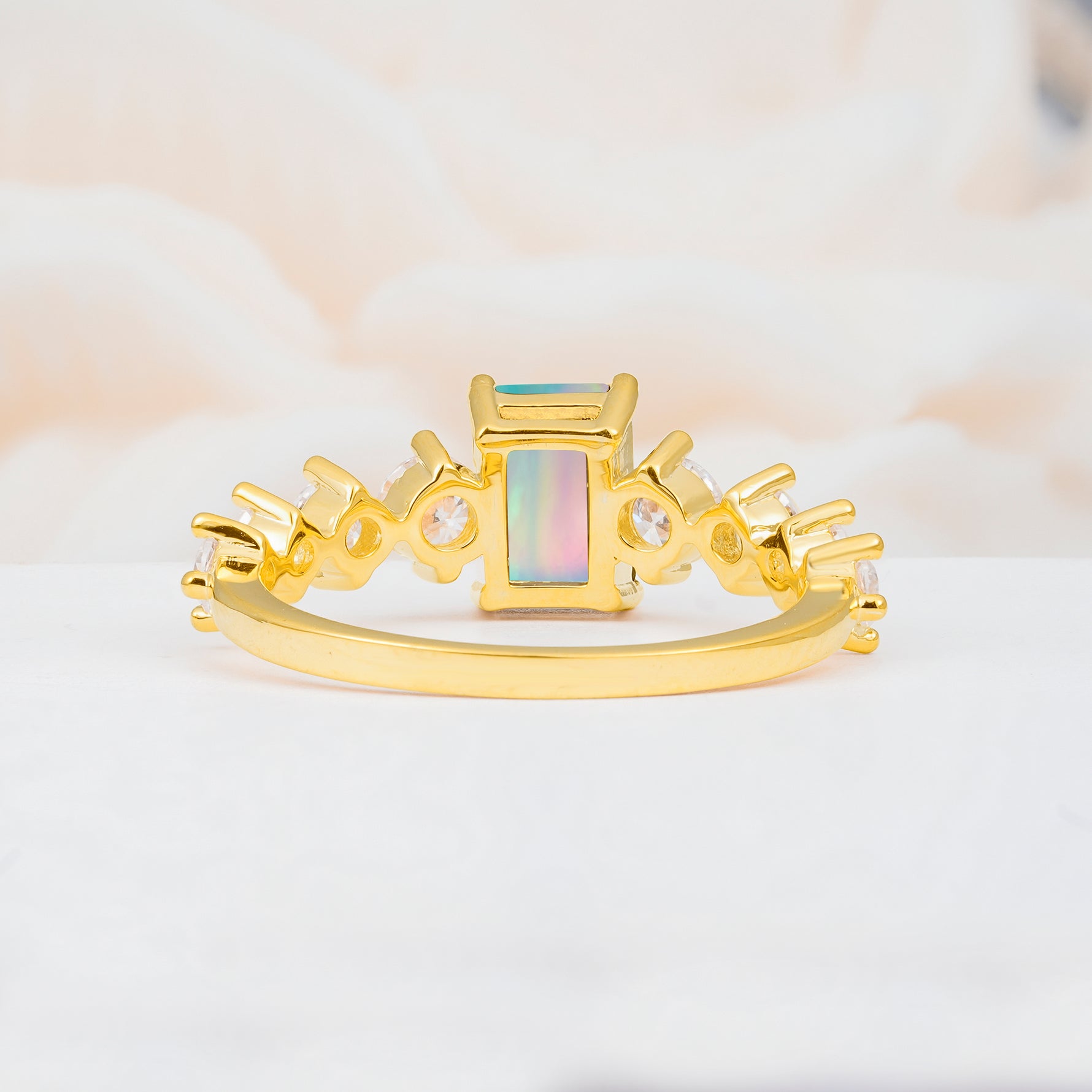 SR12633 Fire Opal Ring - Additional view