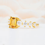 SR12633 Citrine Ring - White-Gold