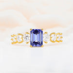 SR12633 Tanzanite Ring - Yellow-Gold