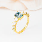 SR12633 Moss Agate Ring - Additional view