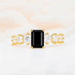 SR12633 Black Onyx Ring - Yellow-Gold