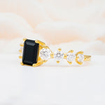SR12633 Black Onyx Ring - White-Gold