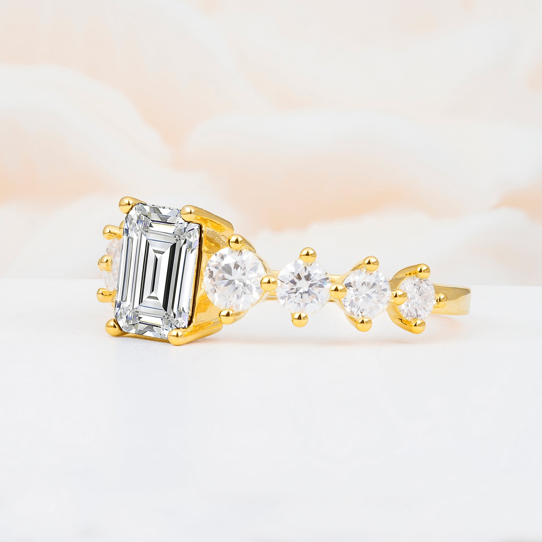SR12633 Lab Diamond Ring - White-Gold