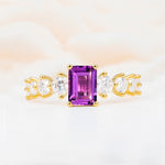 SR12633 Amethyst Ring - Yellow-Gold