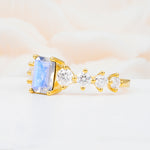 SR12633 Moonstone Ring - White-Gold