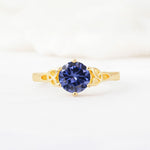 Celtic Knot Round Cut Tanzanite Engagement Ring for Her - Additional view