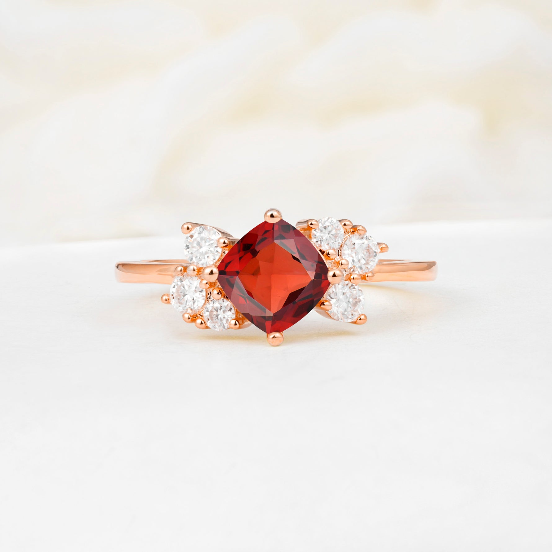 SR12947 Garnet Ring - Additional view