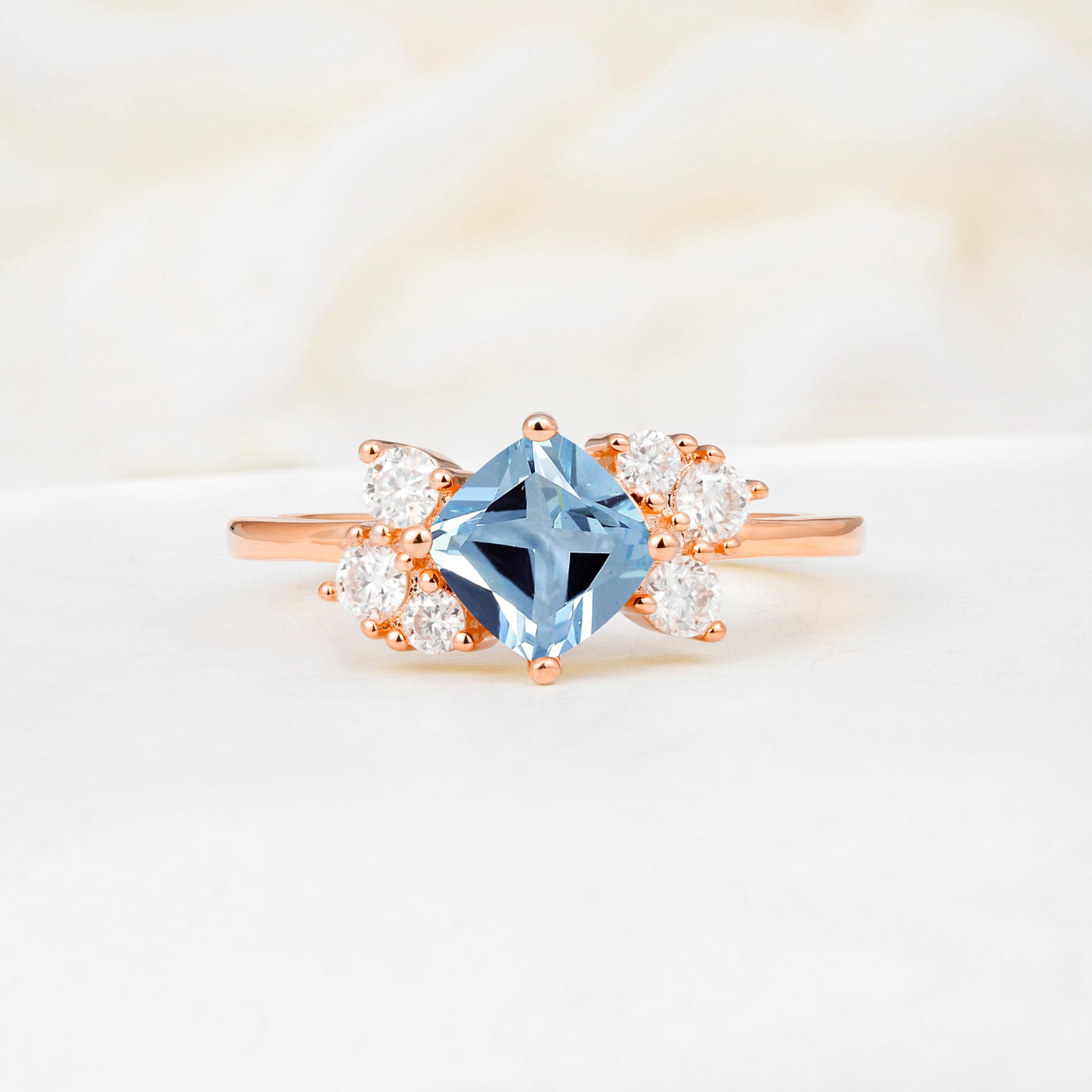 SR12947 Aquamarine Ring - Additional view