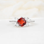 SR12947 Garnet Ring - Additional view
