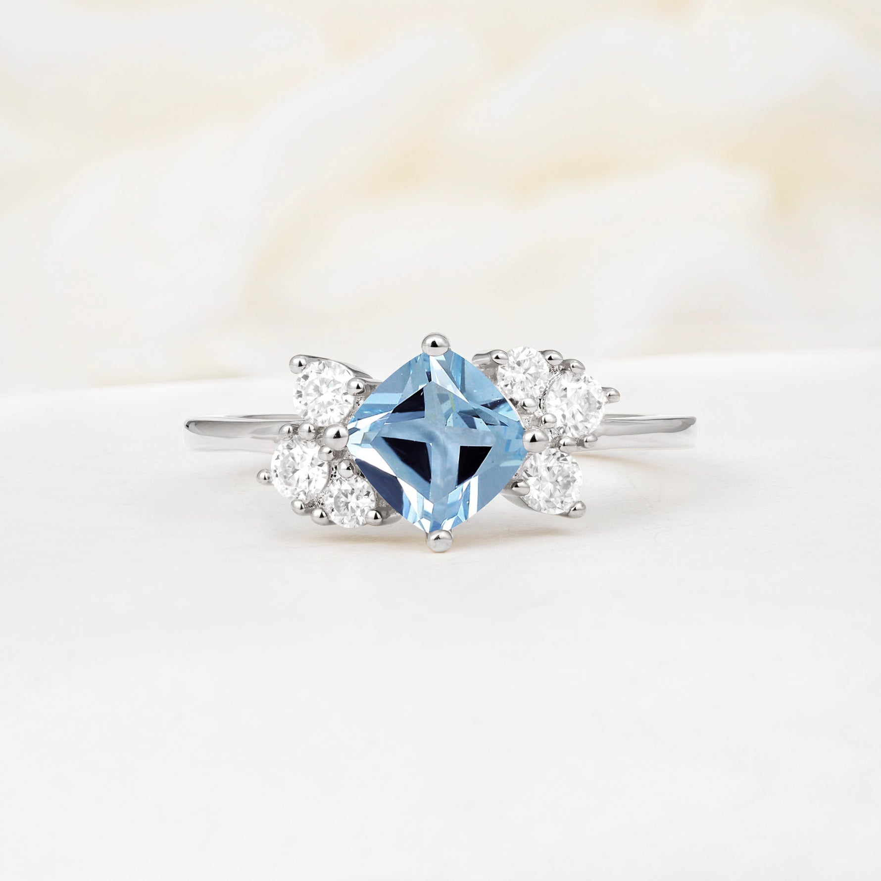 SR12947 Aquamarine Ring - Additional view