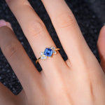SR12947 Sapphire Ring - Rose-Gold