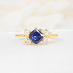 SR12947 Tanzanite Ring - Yellow-Gold