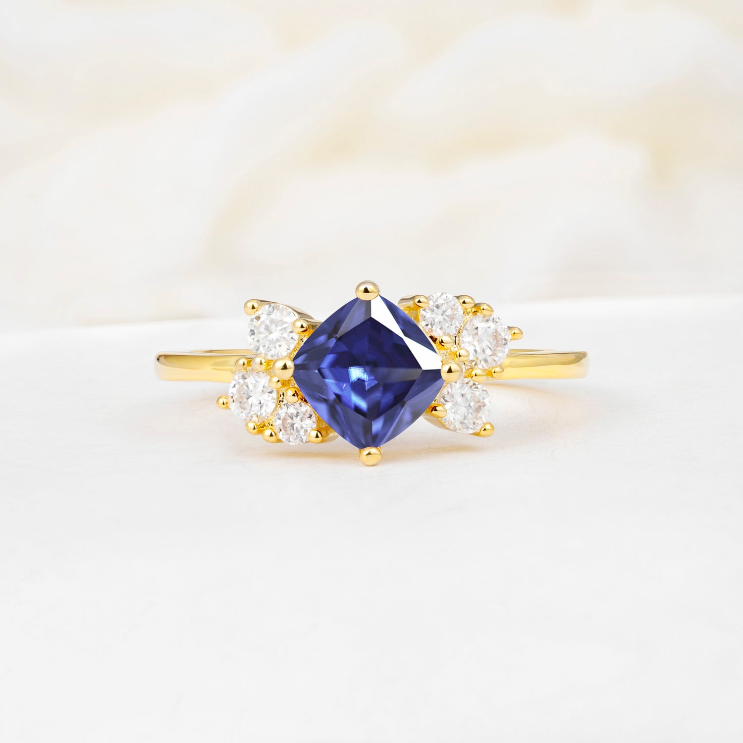 SR12947 Tanzanite Ring - Yellow-Gold
